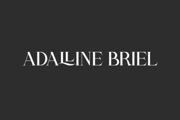 Adalline Briel: A Refined Serif Font for Digital Branding