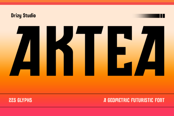 Aktea: A Futuristic Sans Serif for Bold Brand Moments
