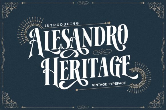 Alesandro: A Vintage Serif Font That Elevates Real Small Business Branding