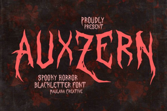 Auxzern: A Bold Blackletter Font for Impactful Web Headlines