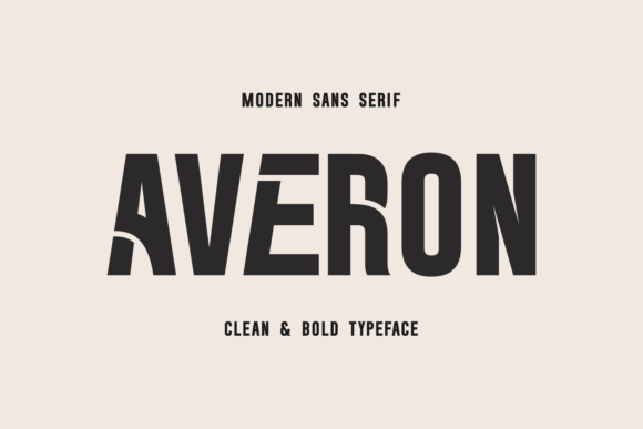 Averon: A Bold, Architectural Sans Serif for Editorial Impact