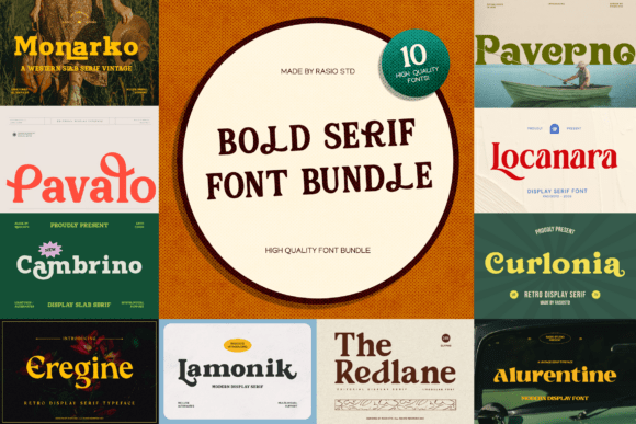 Bold Serif Bundle: A Polished, Professional Typeface for Small Business Branding