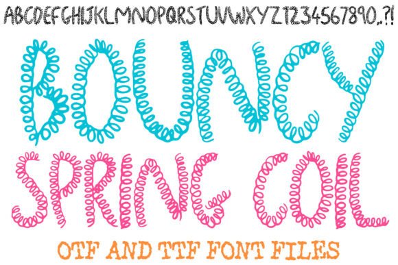 Bouncy Spring Coil: A Playful Display Typeface for Scroll-Stopping Campaigns
