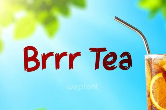 Brrr Tea: A Display Font with Frosty Charm and Editorial Clarity