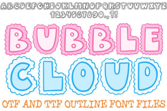 Bubble Cloud Font: Whimsical Display Type for Digital Branding
