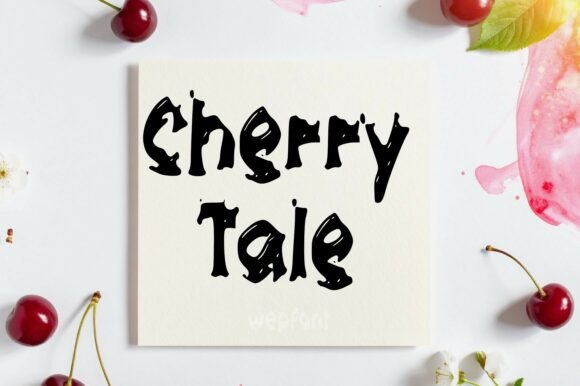Cherry Tale: A Playful Display Font for Digital Brand Moments