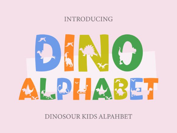 Dino Alphabet: A Playful Decorative Typeface for Handmade Creators