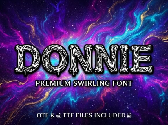 Donnie: A Psychedelic Display Font for Bold Digital Identity