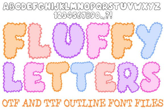 Fluffy Letters: A Playful, Tactile Display Font for Handmade Creators