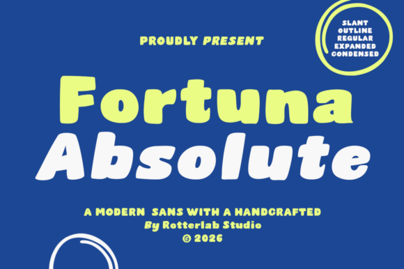 Fortuna Absolute: A Bold Sans Serif Display Typeface for Scroll-Stopping Campaigns