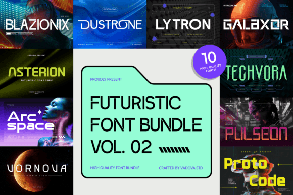 Futuristic Bundle Vol.02: A Typeface for Bold Editorial Identity
