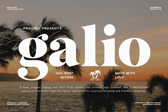 Galio: A Vintage Serif Font for Scroll-Stopping Marketing