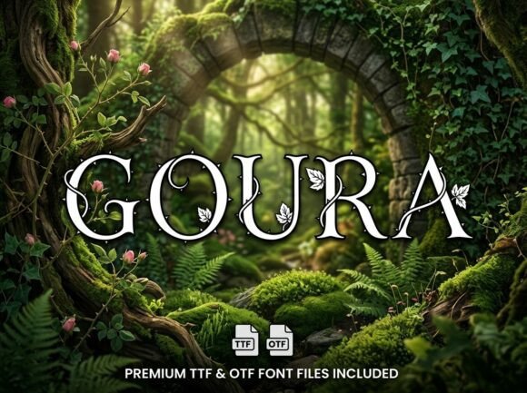 Goura: A Decorative Display Font That Commands Attention