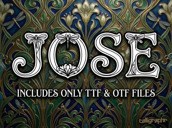Jose: A Decorative Display Font for Editorial Impact