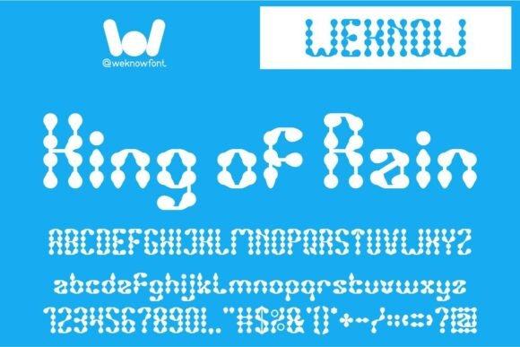 King of Rain: A Decorative Font That Elevates Your Brand