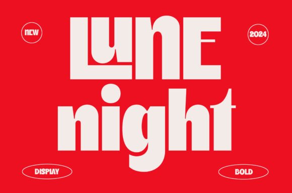 Lune Night: A Bold, Modern Display Font for Small Business Branding