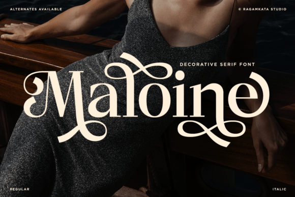 Maloine: A Refined Display Serif for Thoughtful Branding