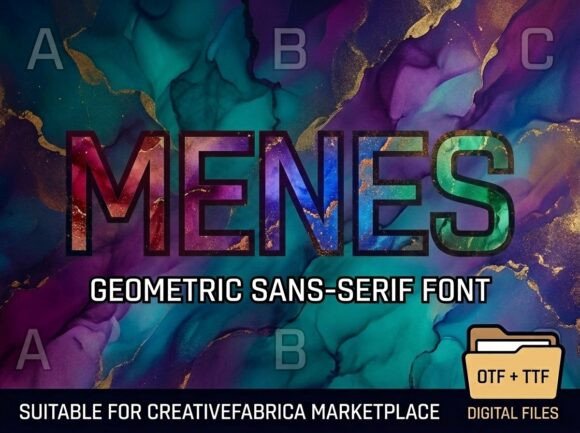 Menes: A Decorative Font That Commands Attention