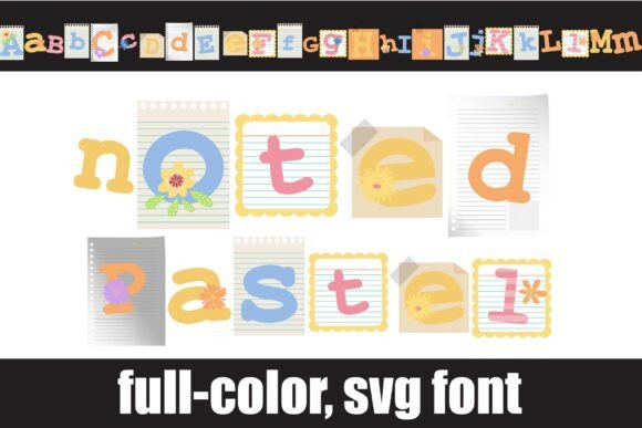 Noted Pastel: A Color Font That Turns Headlines Into Mood Boards