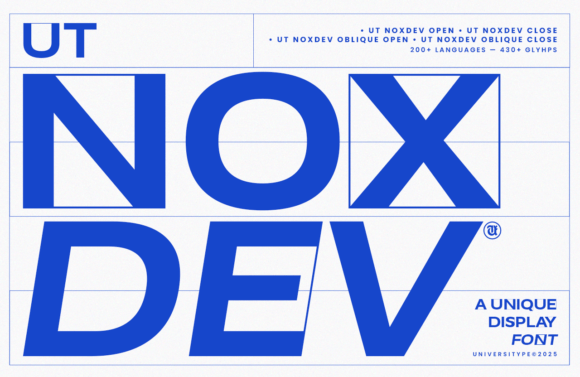 Noxdev: A Bold Display Font for Campaign Headlines