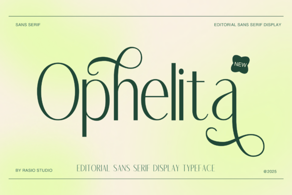 Ophelita: A Modern Sans Serif Display Font for Digital Design