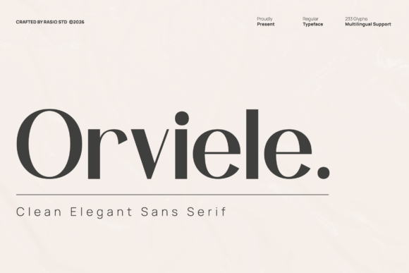 Orviele: A Premium Sans Serif Font for Handmade Brands