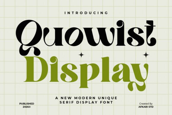 Quowist Display: A Refined Serif Font for Handmade Brands