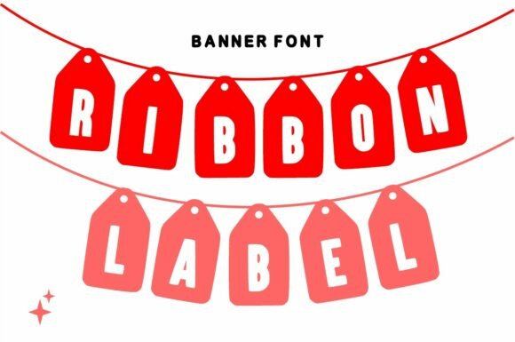 Ribbon Label Font: Playful, Festive & Perfect for Handmade Labels