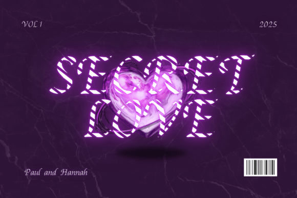 Secret Love Font: Romantic Display Type for Handmade Labels & Invitations