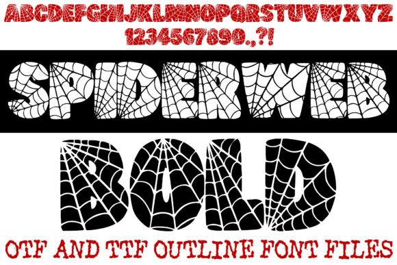 Spiderweb Bold: A Decorative Font That Grabs Attention