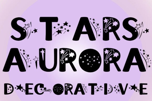 Stars Aurora: A Celestial Display Font for Editorial Magic
