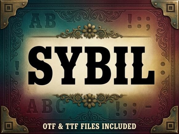 Sybil: A Decorative Typeface That Anchors Meaning with Grace