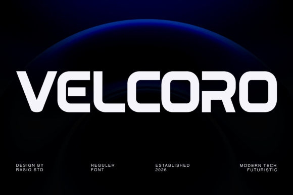 Velcoro: A Cybernetic Display Font for Campaign Headlines