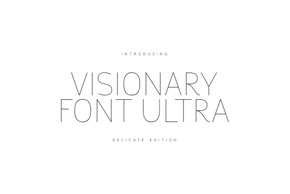 Visionary Font Ultra Delicate Edition: A Refined Display Serif for Elevated Branding