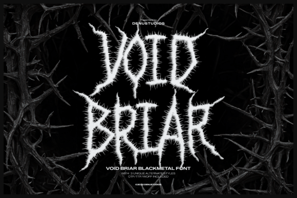 Void Briar: A Blackletter Font That Cuts Through the Feed