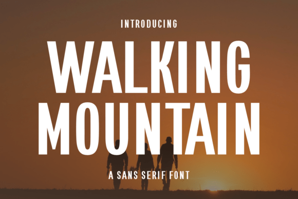 Walking Mountain: A Bold, Minimal Sans Serif for Real Branding