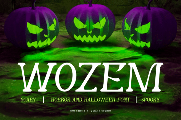 Wozem: A Bold Serif Typeface for Digital Impact